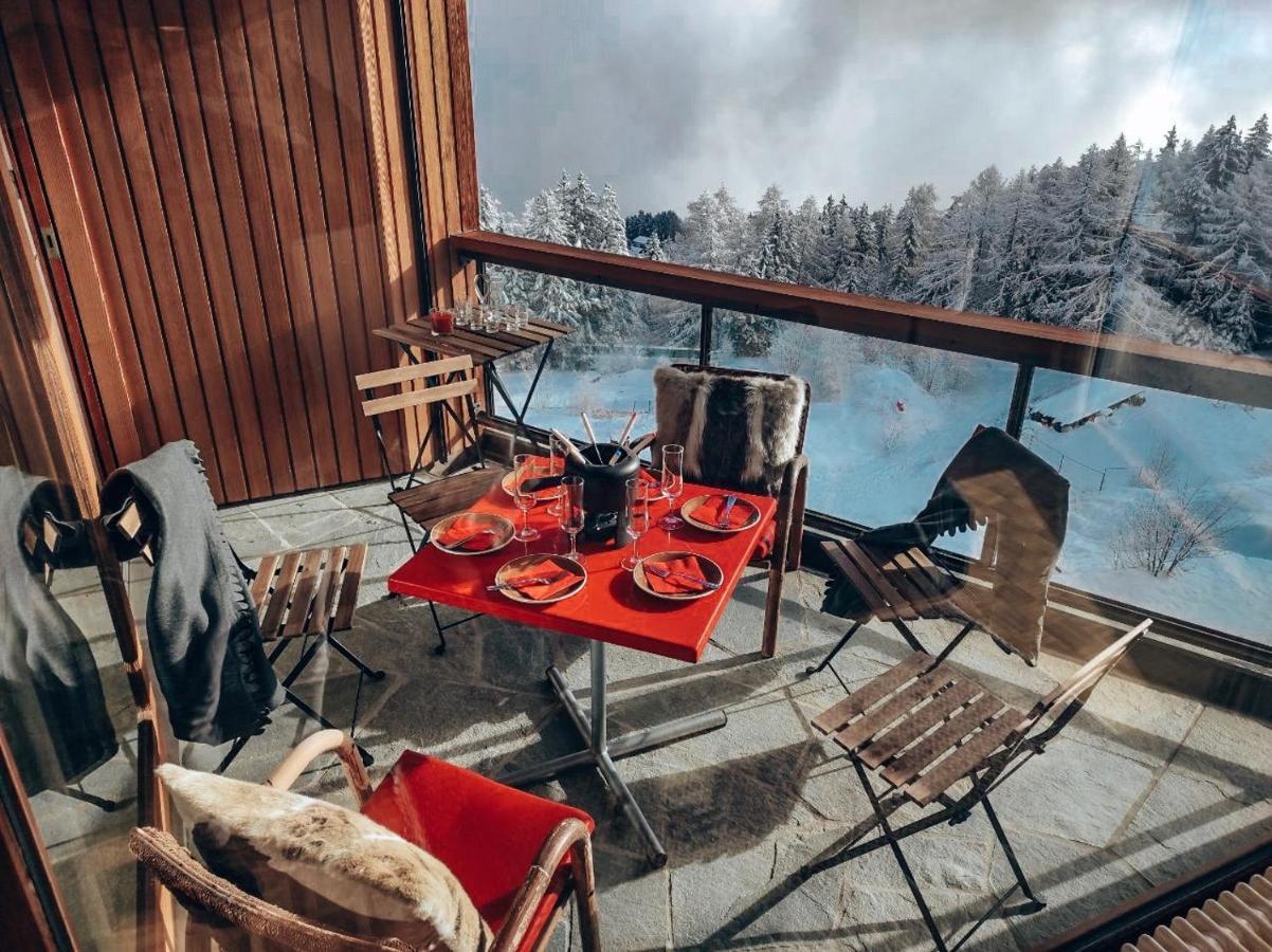 Mountain View Apartment With Parking & Fast Wifi Crans-Montana Esterno foto
