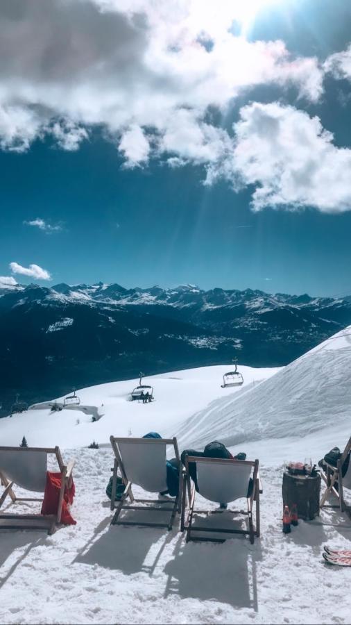 Mountain View Apartment With Parking & Fast Wifi Crans-Montana Esterno foto