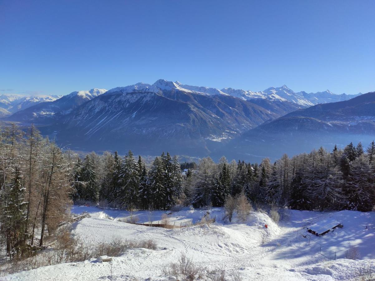 Mountain View Apartment With Parking & Fast Wifi Crans-Montana Esterno foto